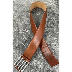 Michael Kors Womens Wide leather Waist‎ Belt Brown Sz Large